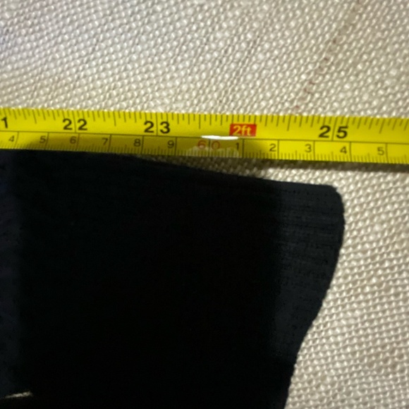 Lands' End Black Cotton Cable Knit Casual Office Holiday Turtleneck Sweater-1X - Picture 13 of 14